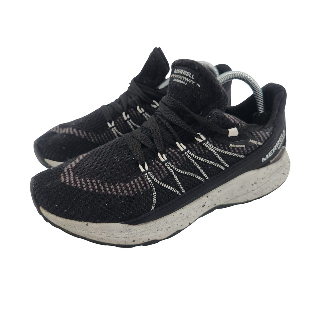 Merrell Bravada 2 Womens 9 Black Knit Waterproof‎ Hiking Sneakers No Insoles